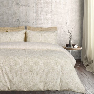 Duvet Cover Happy Flannel 9640 (Set 2pcs) Taupe-Beige Das Home