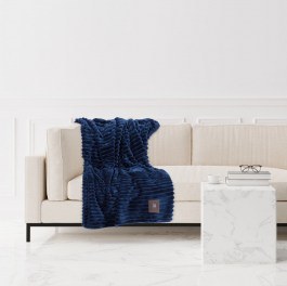 Sofa Blanket 3487 Fleece Blue Greenwich Polo Club BLUE