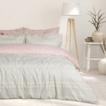 Σεντόνια Happy 9674 (Σετ 3τμχ) Grey-Pink Das Home