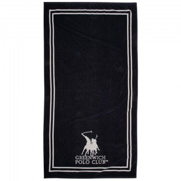 Πετσέτα Θαλάσσης 4049 Black-Cream Greenwich Polo Club