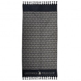 Beach Towel - Pareo 4056 Black-Grey Greenwich Polo Club BLACK-GREY
