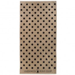 Πετσέτα Θαλάσσης 4071 Taupe-Black Greenwich Polo Club BLACK-TAUPE