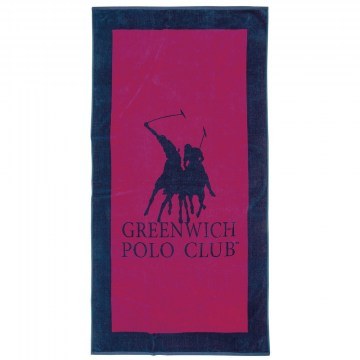 Πετσέτα Θαλάσσης 4002 Fuchsia-Blue Greenwich Polo Club