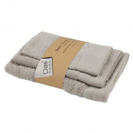 Πετσέτες Best 0834 (Σετ 3τμχ) Grey Das Home GREY