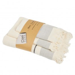 Πετσέτες Best 0840 (Σετ 3τμχ) Ivory Das Home IVORY