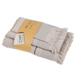 Πετσέτες Best 0841 (Σετ 3τμχ) Grey Das Home GREY