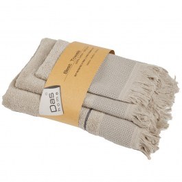 Πετσέτες Best 0842 (Σετ 3τμχ) Taupe Das Home TAUPE