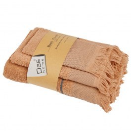 Πετσέτες Best 0843 (Σετ 3τμχ) Teracotta Das Home TERRACOTTA