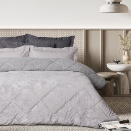 Κουβερτοπάπλωμα 1376 Sherpa Grey Das Home GREY