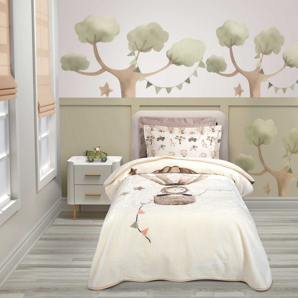 Κουβέρτα Παιδική 8860 Velour Taupe Greenwich Polo Club