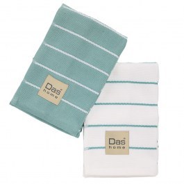 Ποτηρόπανα 0884 (Σετ 2τμχ) Mint Das Home MINT