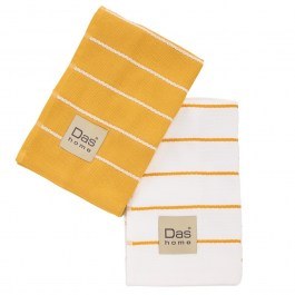 Ποτηρόπανα 0887 (Σετ 2τμχ) Ochre Das Home OCHRE