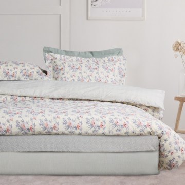 Σεντόνια Casual 5442 Με Λάστιχο (Σετ 3τμχ) Ivory-Grey Das Home