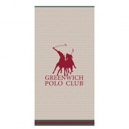Beach Towel 5225 Taupe-Red Greenwich Polo Club RED-TAUPE