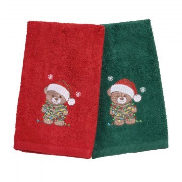 Christmas Kitchen Towels 0905 (Set 2pcs) Red-Green Das Home