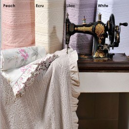 Κουβέρτα Με Βολάν ΣΧ.454 Ecru Down Town ECRU