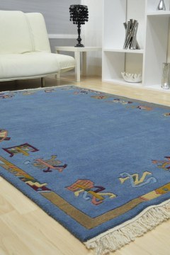Carpet Nepal Tib 014/7103 Blue 182X280
