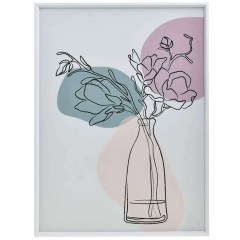 Frame Vases With Flowers 3-90-763-0086 40x3x50cm Multi Inart