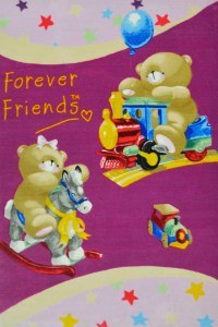 Carpet F-Friends Printed 6101 Fuchsia