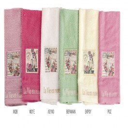 Πετσέτα Σετ 3 Τεμ Vintage 01 Ροζ DimCol PINK