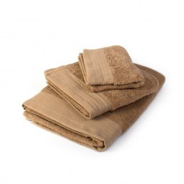 Πετσέτες Σετ 3τμχ Πενιέ Beige DimCol BEIGE