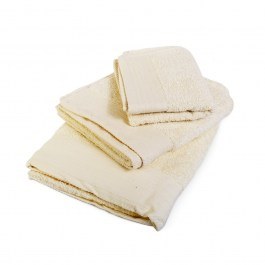 Πετσέτες Σετ 3τμχ Πενιέ Ecru DimCol ECRU