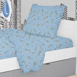 Kids Pillowcase Birds 14 Sky Blue DimCol SKY BLUE