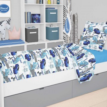 Duvet Παιδικό Speed Racer 291 Blue DimCol