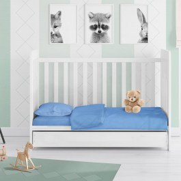 Σεντόνι Βρεφικό Με Λάστιχο Solid 498 Sky Βlue DimCol SKY BLUE