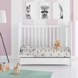 Baby Bed Sheet Ballet Dancer 166 Green DimCol GREEN