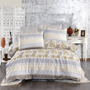 Σεντόνια Ηλιαχτίδα 370 (Σετ 3τμχ) Grey-Beige DimCol