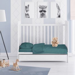 Baby Duvet Case Solid 494 Petrol DimCol PETROL