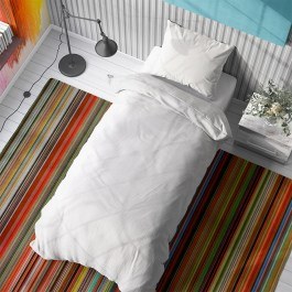 Bed Sheets Solid (Set 2pcs) 491 White DimCol WHITE