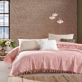 Κουβέρτα Dobby Cashmere Pink DimCol PINK