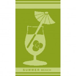 Πετσέτα Θαλάσσης Βελουτέ 222 Green DimCol GREEN