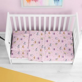 Baby Bed Sheet Sweet Dreams 550 Pink DimCol PINK