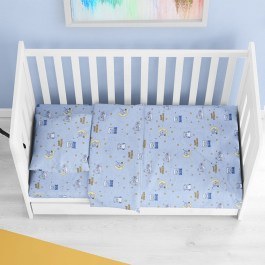 Baby Bed Sheet Sweet Dreams 551 Sky Blue DimCol SKY BLUE