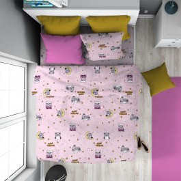 Kid Bed Sheets Sweet Dreams (Set 2pcs) 550 Pink DimCol PINK