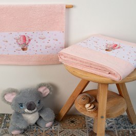 Πετσέτες Βρεφικές Into The Sky 68 (Σετ 2τμχ) Pink DimCol PINK