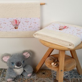 Baby Towels Into The Sky 70 (Set 2pcs) Ecru DimCol ECRU