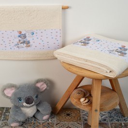 Πετσέτες Βρεφικές Painter 133 (Σετ 2τμχ) Ecru DimCol ECRU