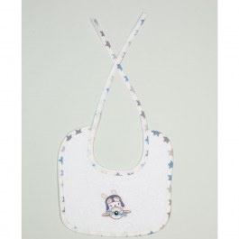 Σαλιάρα Με Κέντημα Airplane 157 White DimCol WHITE