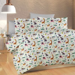 Μαξιλαροθήκη Παιδική Zoo 556 White-Multi DimCol WHITE-MULTI