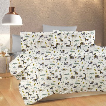 Kid Quilt Zoo 557 White-Grey DimCol