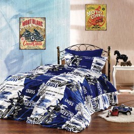 Σεντόνια Παιδικά Motocross 289 (Σετ 3τμχ) Blue DimCol BLUE