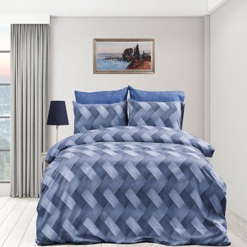 Bed Sheets Alkmini 454 (Set 3pcs) Blue DimCol