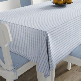 Tablecloth White-Sky Blue DimCol WHITE-BLUE
