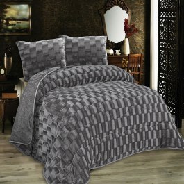Κουβερτοπάπλωμα 1940 Με Εφέ Fleece Grey DimCol GREY