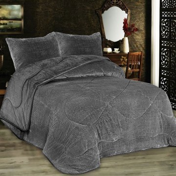 &Kappa;&omicron;&upsilon;&beta;&epsilon;&rho;&tau;&omicron;&pi;ά&pi;&lambda;&omega;&mu;&alpha; 1950 Popcorn Fleece Grey-Black DimCol