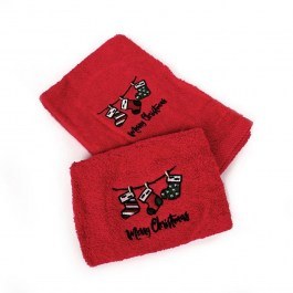 Christmas Towels Christmas Socks (Set 2pcs) Red DimCol RED